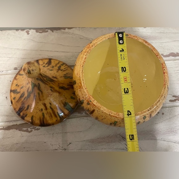 Vintage Splatterware Circus Tent Style Ceramic Candy Jar - Picture 7 of 7